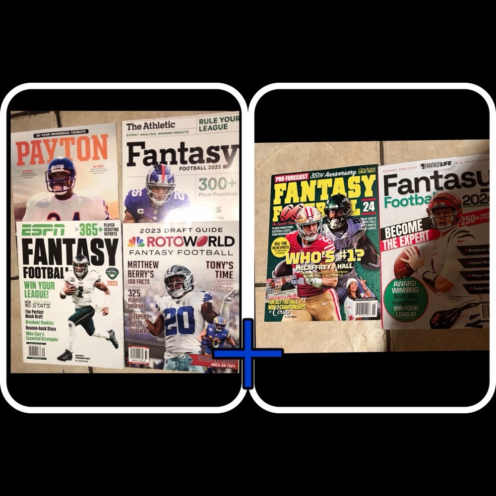 LOT OF ✴️ 6 FOOTBALL MAGAZINES✴️ ! !